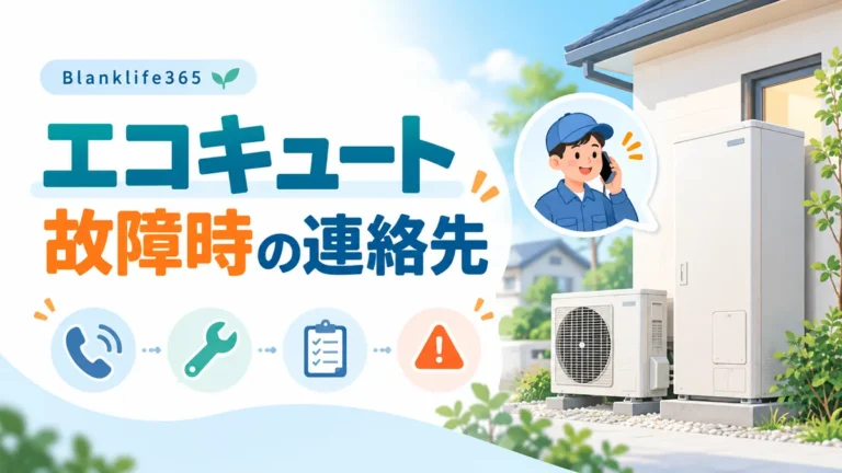 エコキュートが壊れたらどこに頼む？修理・交換の依頼先と最初に確認すること