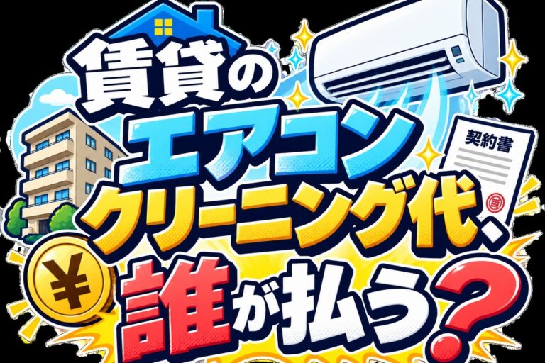 賃貸のエアコンクリーニング代は誰が払う？大家・借主の負担を整理